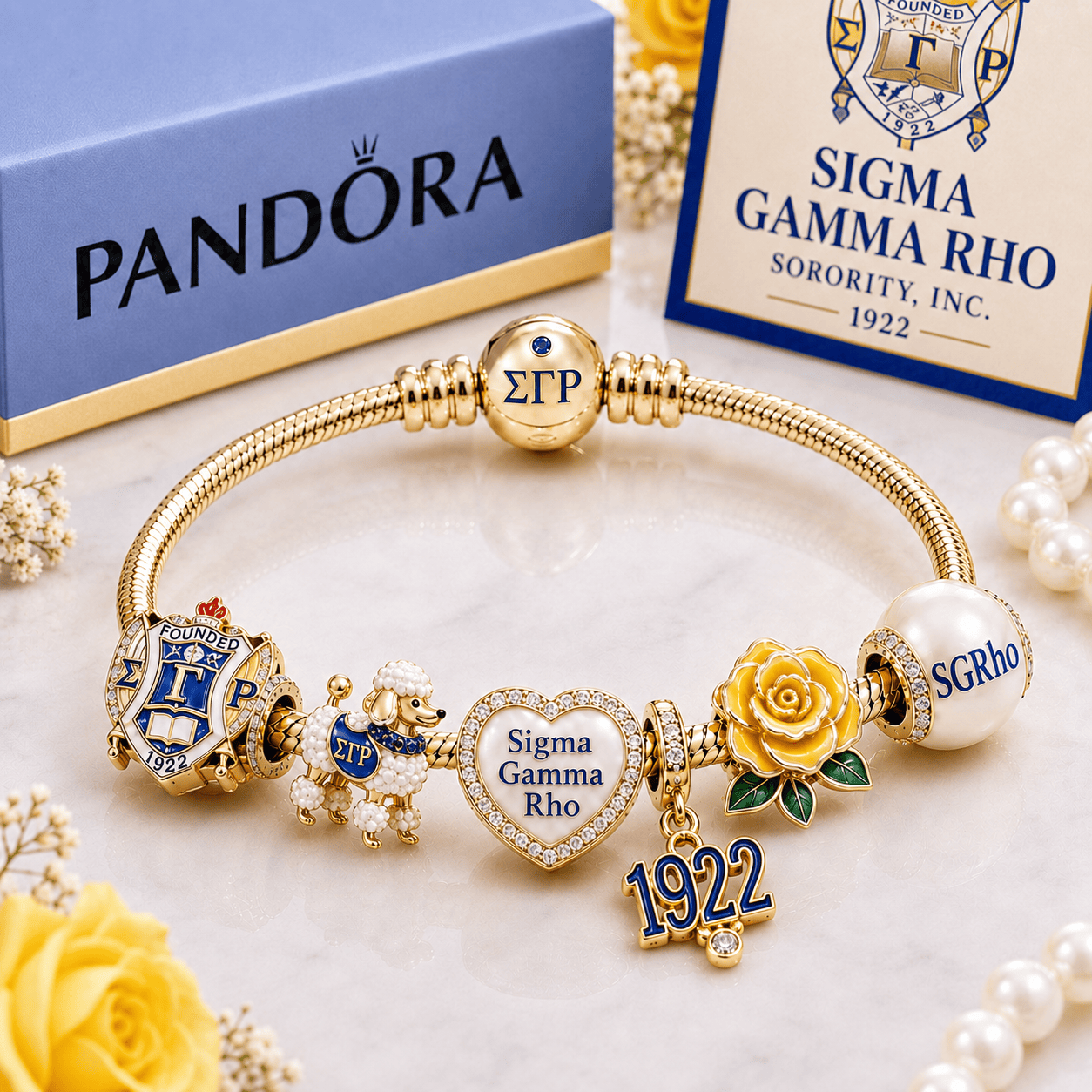 SGRO Gold Charm Bracelet Set BMD
