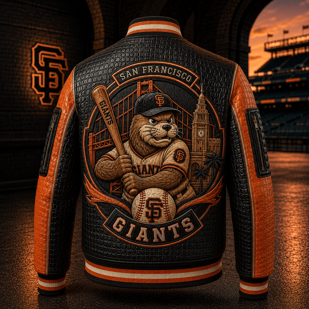 Premium SFG Leather Zipper Jacket PVNA
