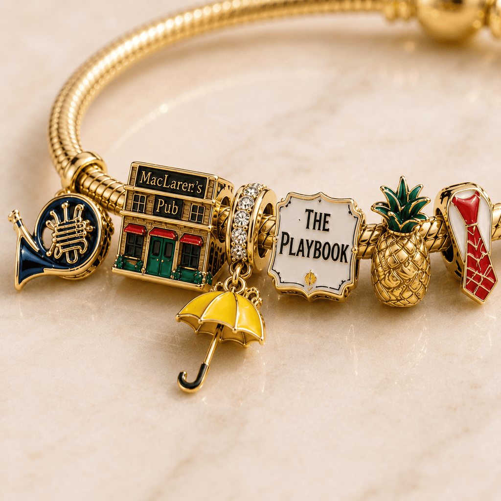 HIMYM Gold Charm Bracelet Set PTT