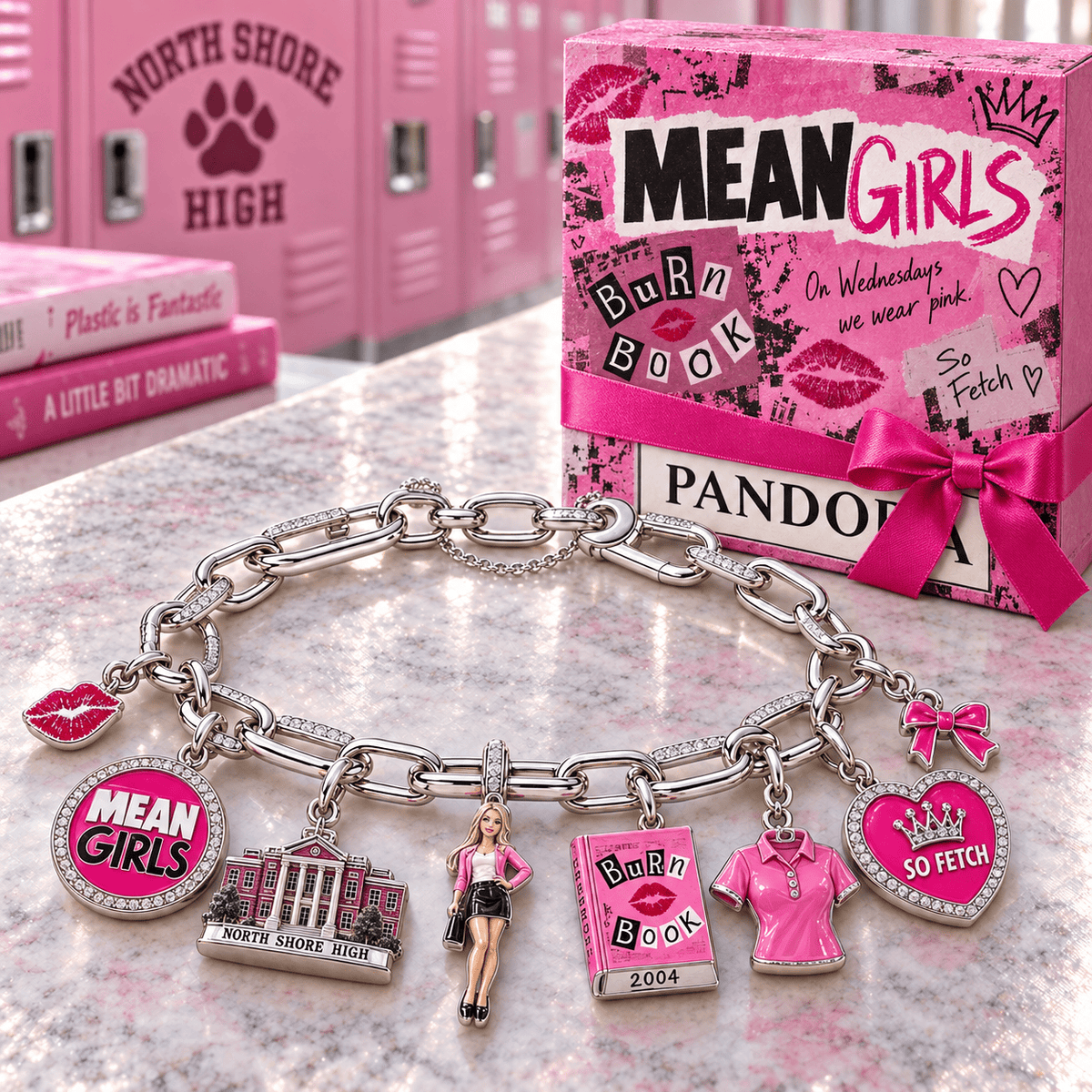 MGL Silver Charm Bracelet Set NTVA
