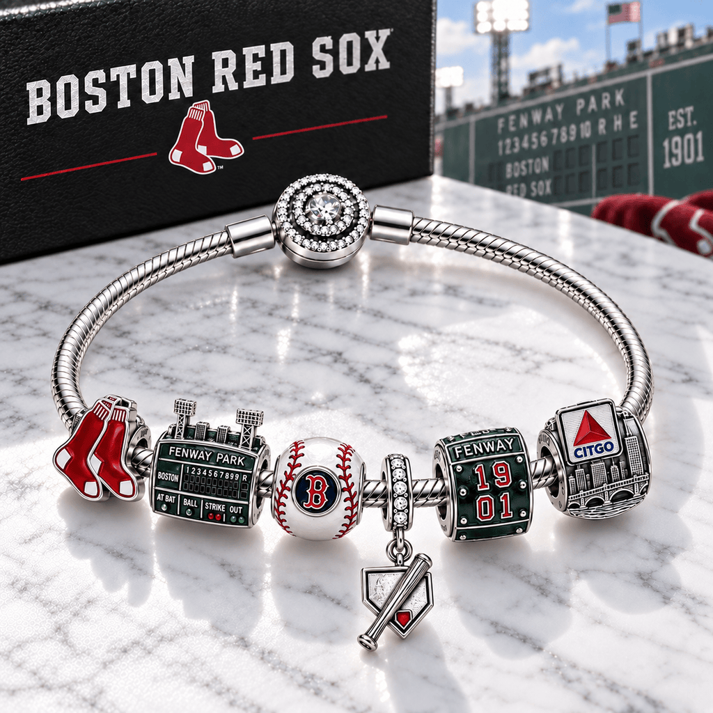 BRX Silver Charm Bracelet Set PTT