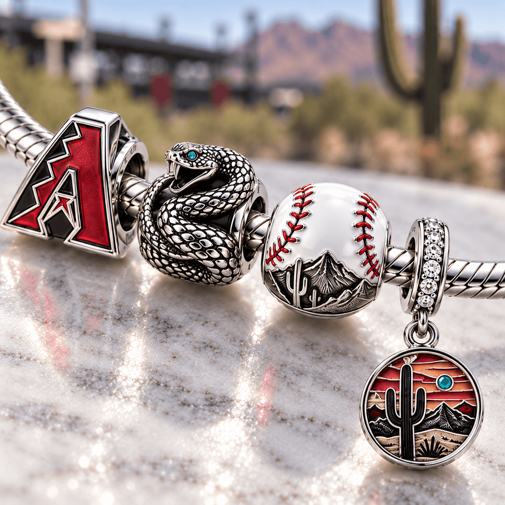 AZDB Silver Charm Bracelet Set PTT
