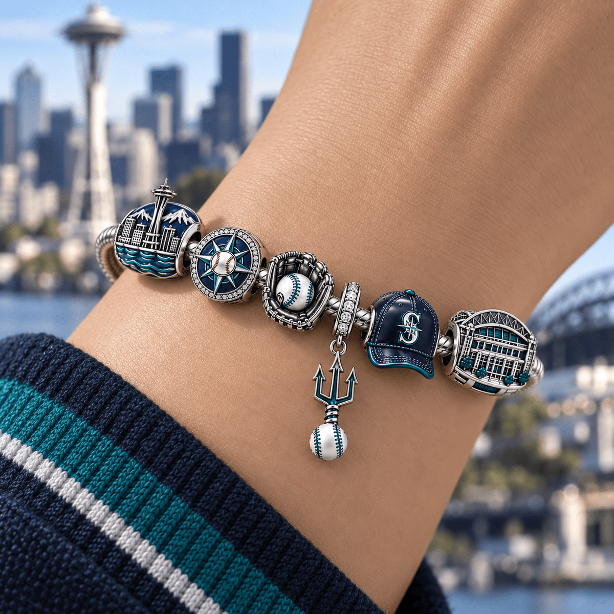 STMR Silver Charm Bracelet Set PTT