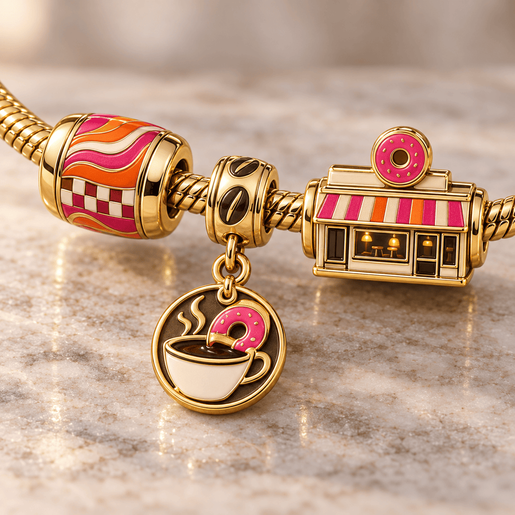 DKDN Gold Charm Bracelet Set HQH