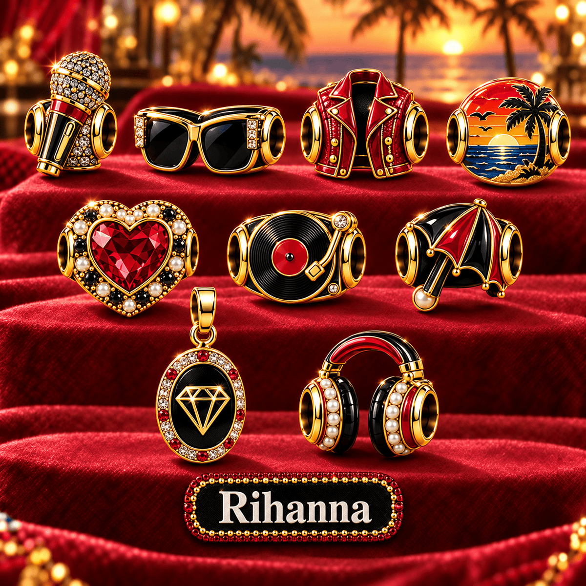 RHN Gold Charm Set PNPA