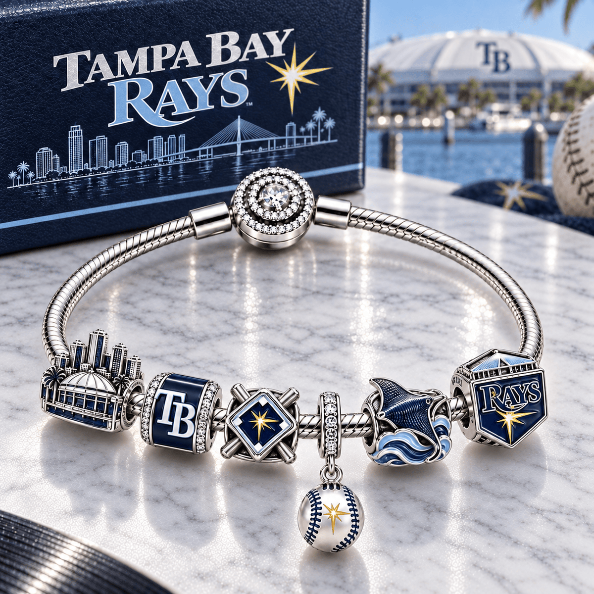TPBR Silver Charm Bracelet Set PTT