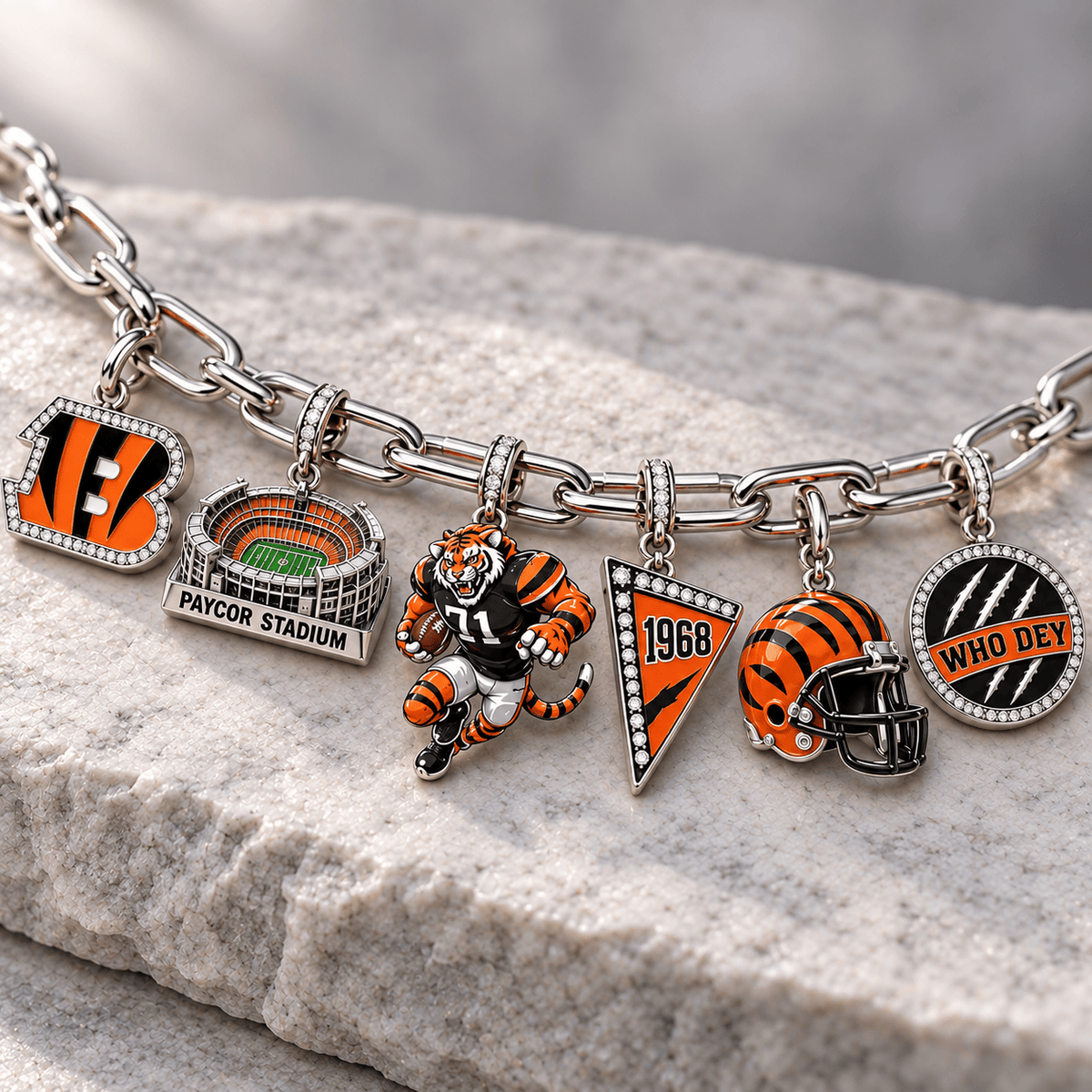 CCBG Silver Charm Bracelet Set NTVA