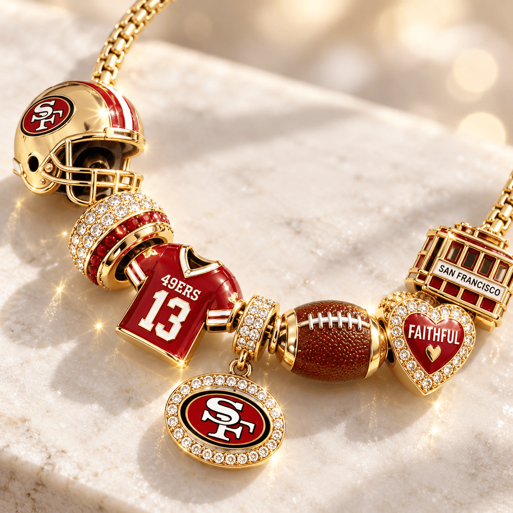 SF49 Gold Charm Bracelet Set BMD